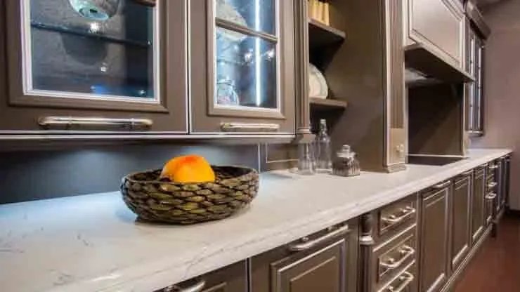 White Lightning Exotic Quartzite Countertop
